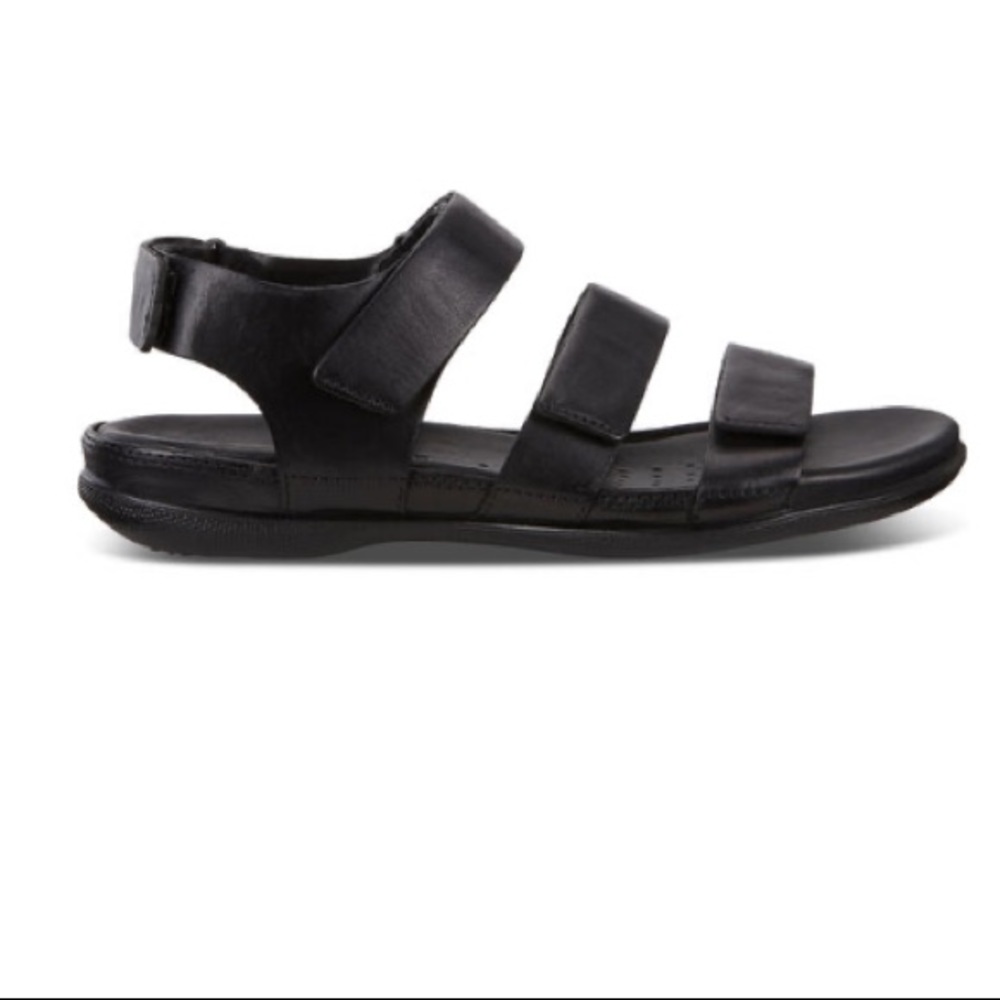 ECCO Flash Flat black leather sandal EUC 40